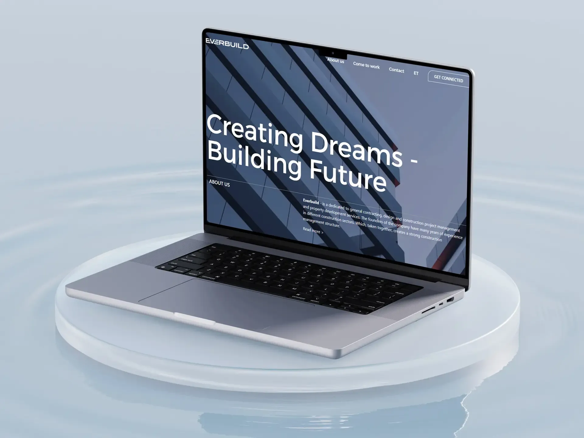 Everbuild — construction company website built by DoubleCoded